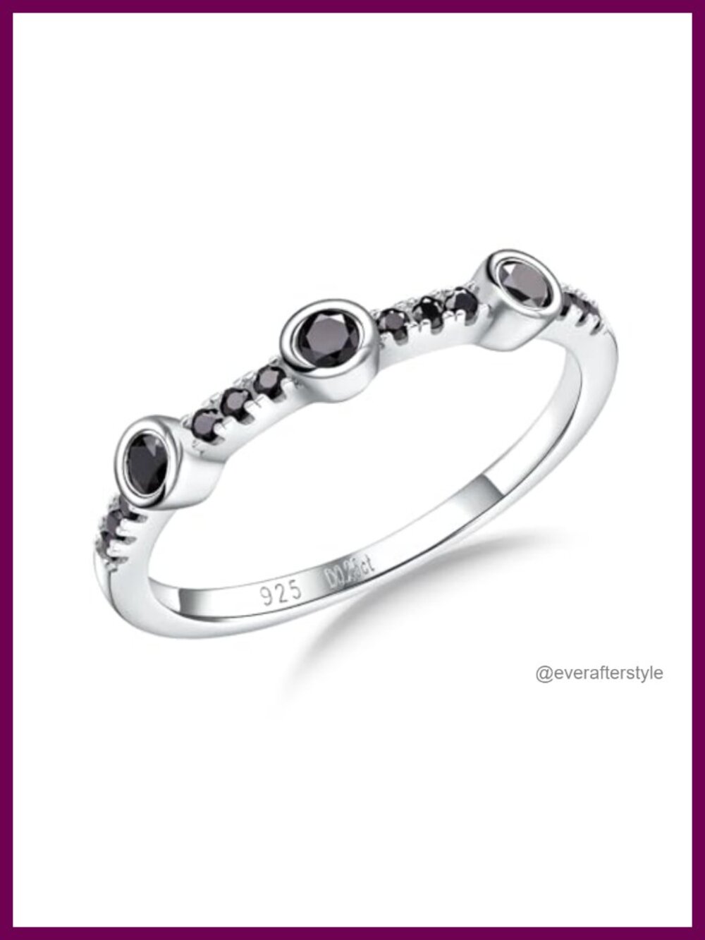 Moissanite Wedding Band Milgrain Eternity Stackable Sterling Silver Ring